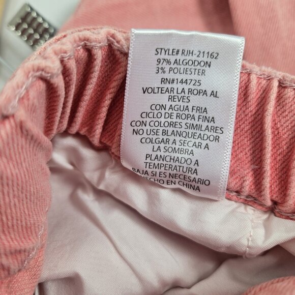 American Bazi Pink Barrel Pants L High-Rise Relaxed Fit Color-Washed NWT - Picture 9 of 11